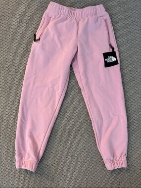 The North Face Pink Joggers with Logo Patch